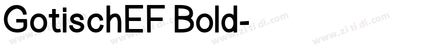 GotischEF Bold字体转换